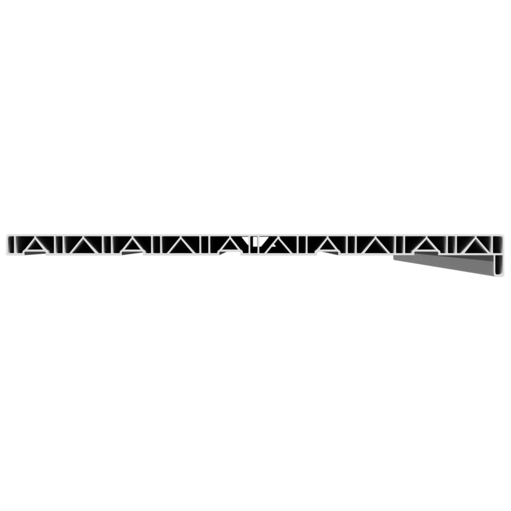 vidaXL Parapet okienny Biały 120 x 50 x 4,5 cm PVC