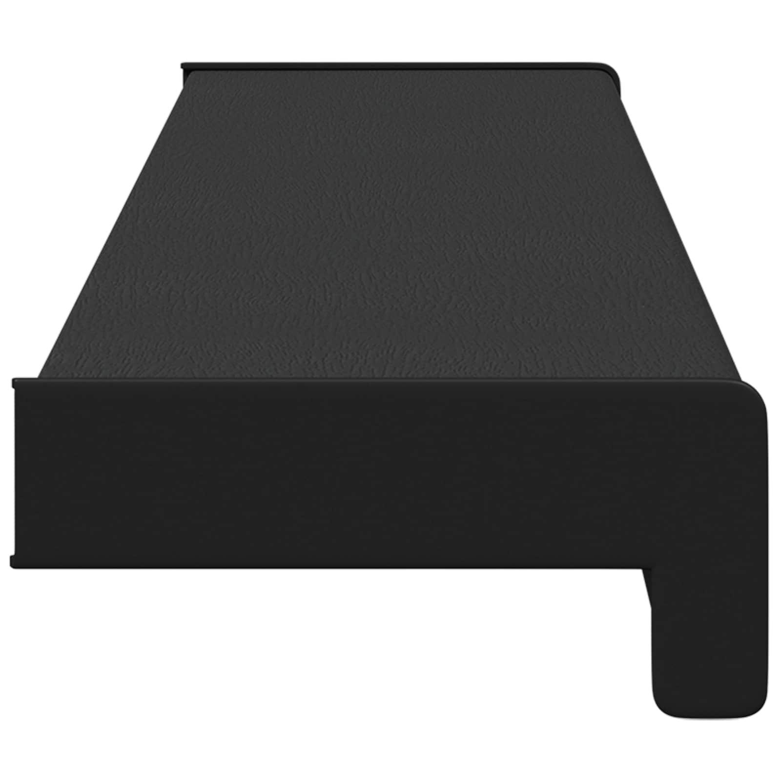 vidaXL Parapet okienny Czarny z rysunkiem drewna 100 x 10 x 4,5 cm PVC