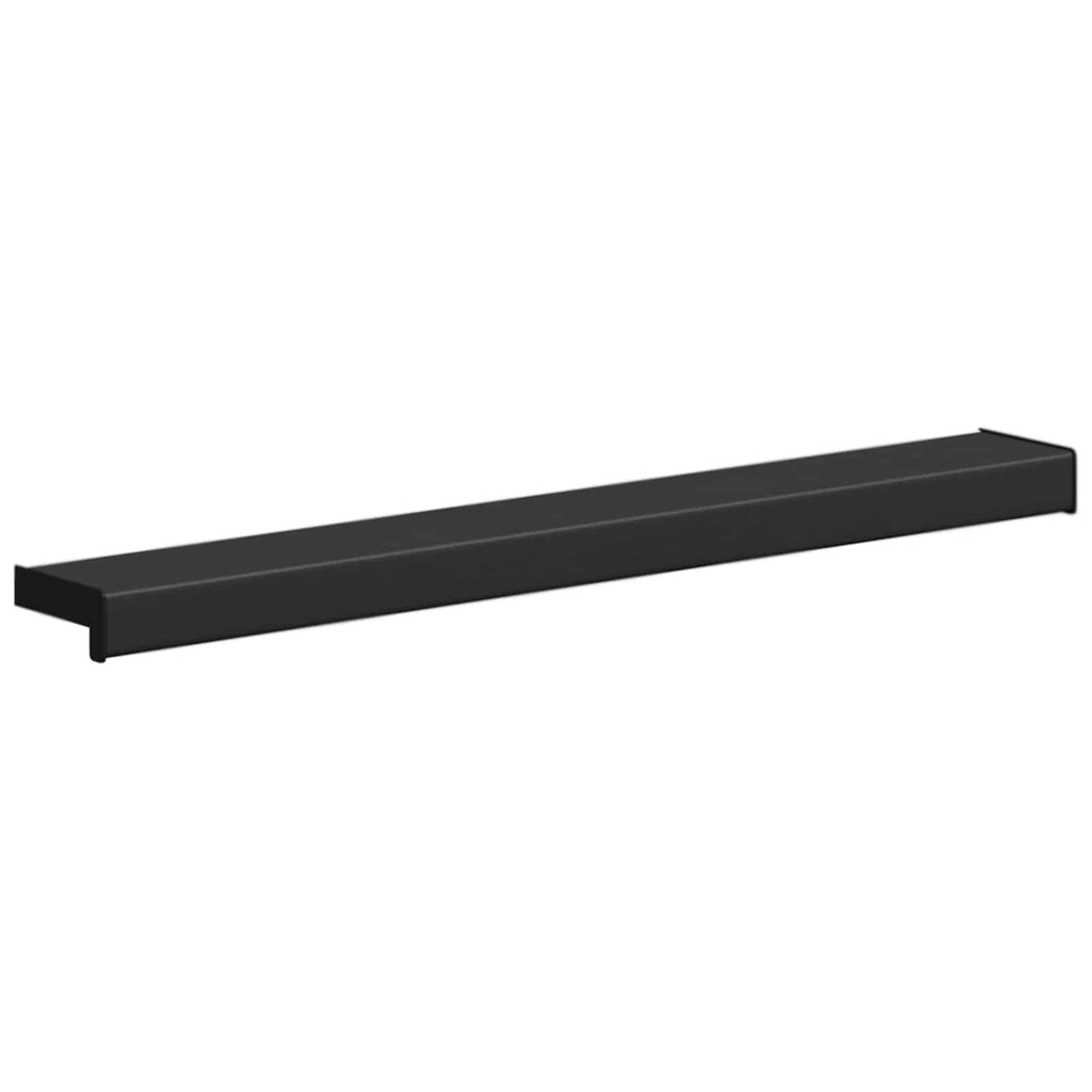 vidaXL Parapet okienny Czarny z rysunkiem drewna 60 x 15 x 4,5 cm PVC