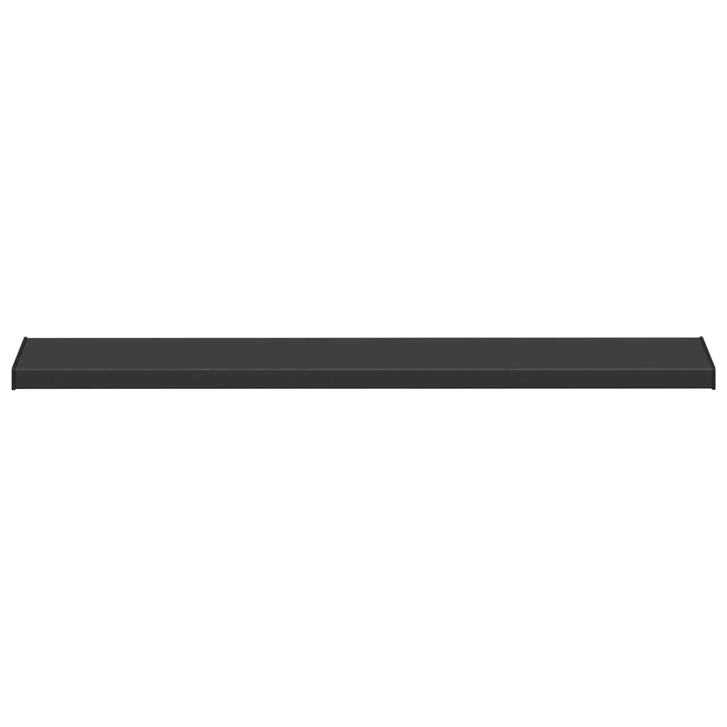 vidaXL Parapet okienny Czarny z rysunkiem drewna 140 x 20 x 4,5 cm PVC
