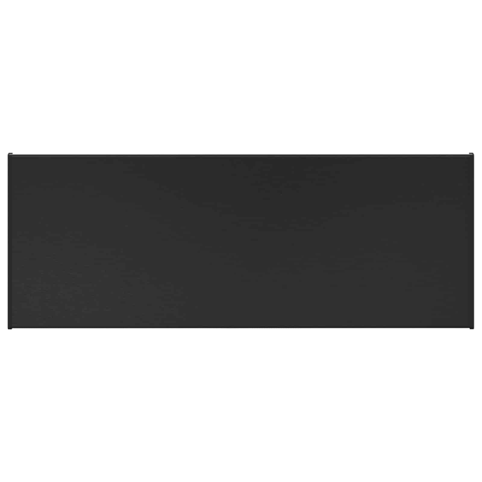 vidaXL Parapet okienny Czarny z rysunkiem drewna 80 x 30 x 4,5 cm PVC