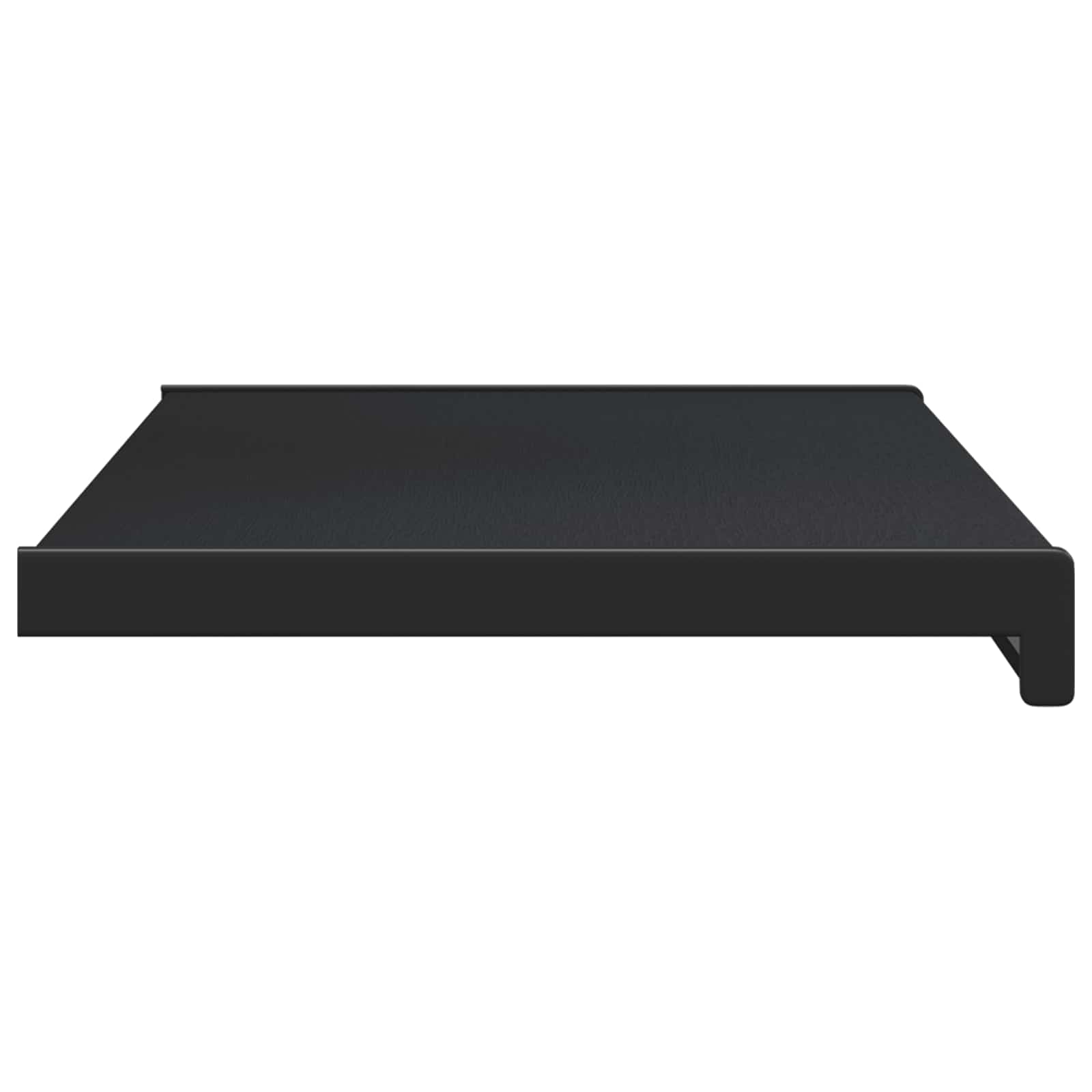 vidaXL Parapet okienny Czarny z rysunkiem drewna 100 x 30 x 4,5 cm PVC