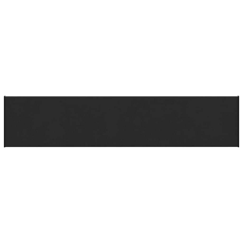 vidaXL Parapet okienny Czarny z rysunkiem drewna 160 x 30 x 4,5 cm PVC