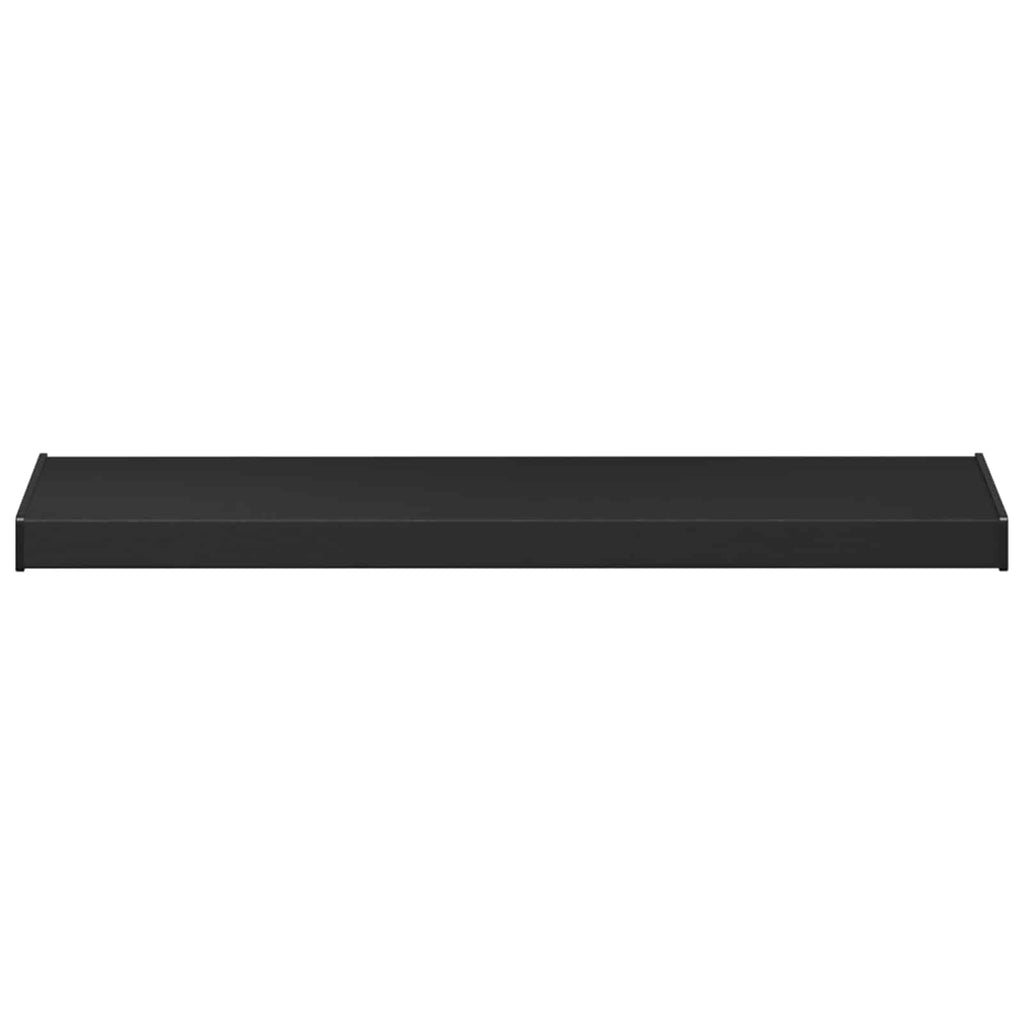 vidaXL Parapet okienny Czarny z rysunkiem drewna 80 x 35 x 4,5 cm PVC
