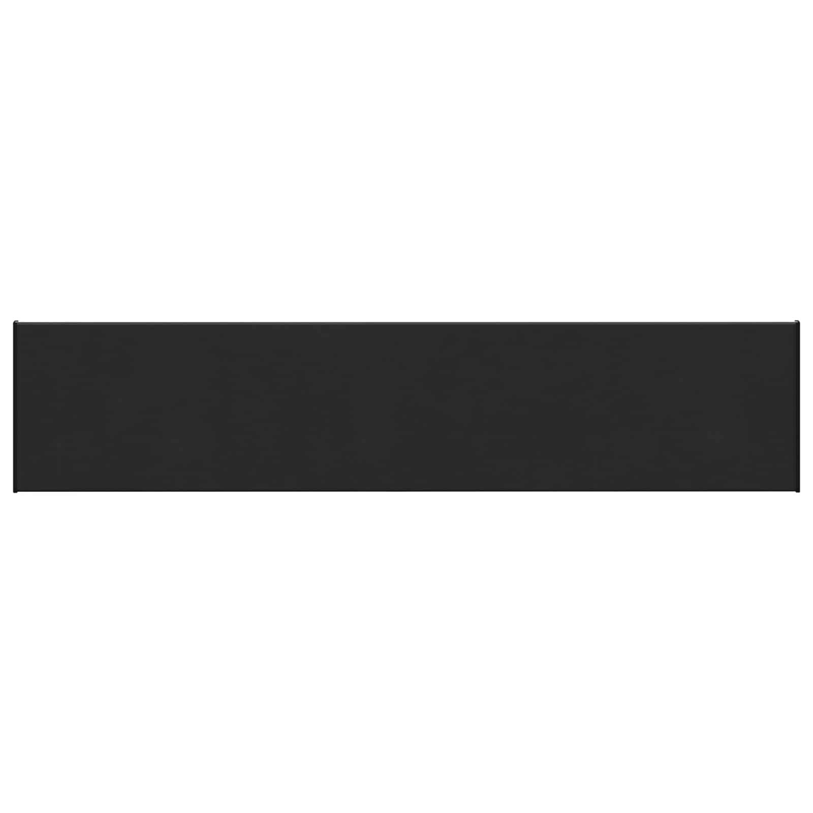 vidaXL Parapet okienny Czarny z rysunkiem drewna 160 x 35 x 4,5 cm PVC