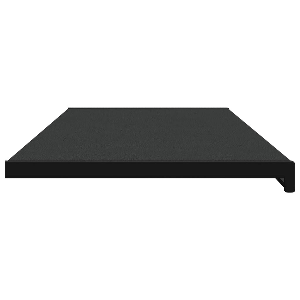 vidaXL Parapet okienny Czarny z rysunkiem drewna 140 x 40 x 4,5 cm PVC