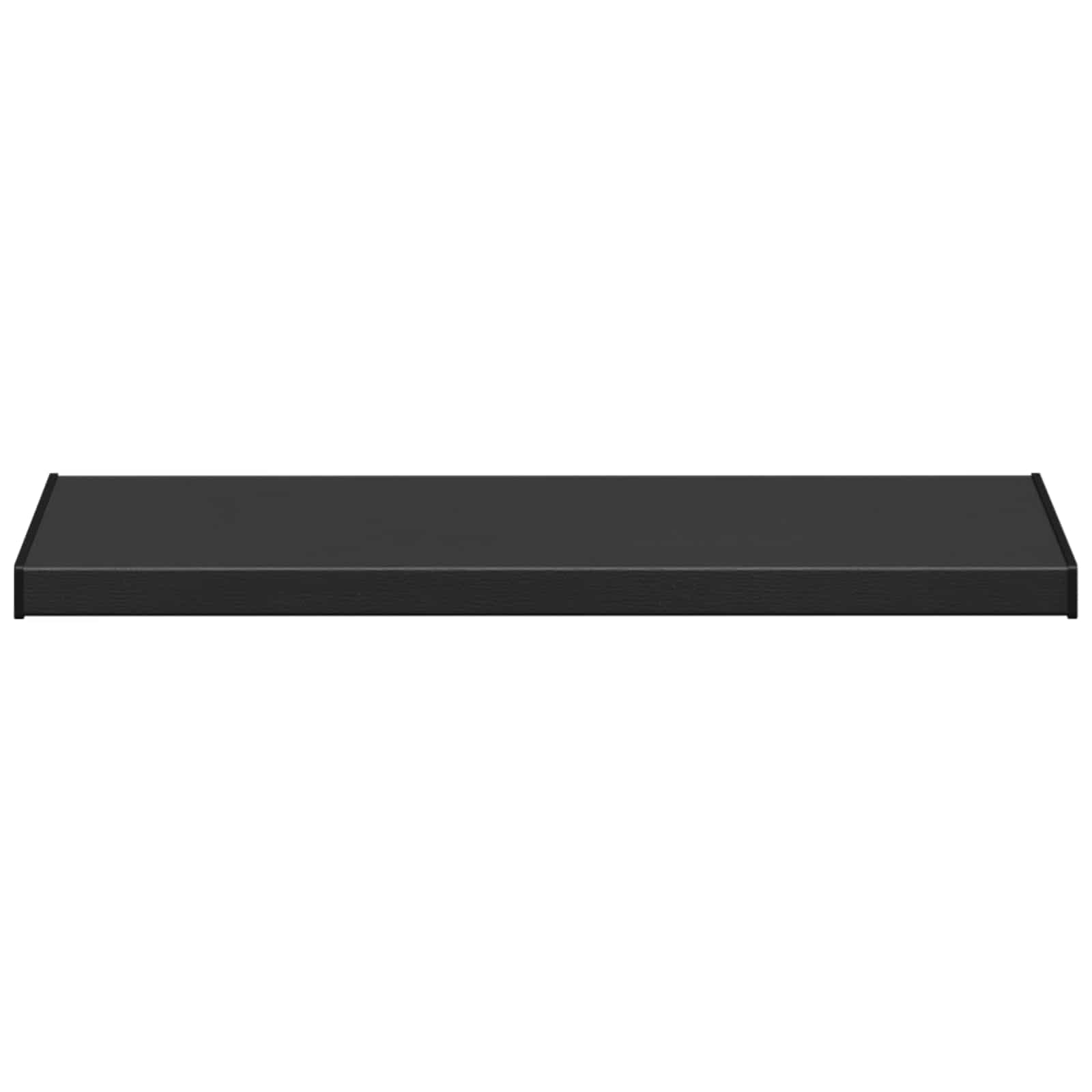 vidaXL Parapet okienny Czarny z rysunkiem drewna 60 x 45 x 4,5 cm PVC