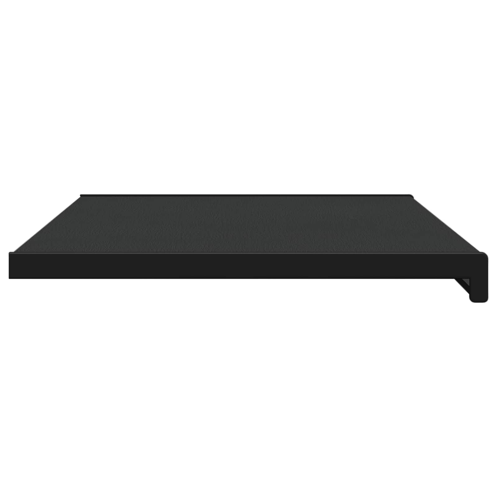 vidaXL Parapet okienny Czarny z rysunkiem drewna 80 x 45 x 4,5 cm PVC