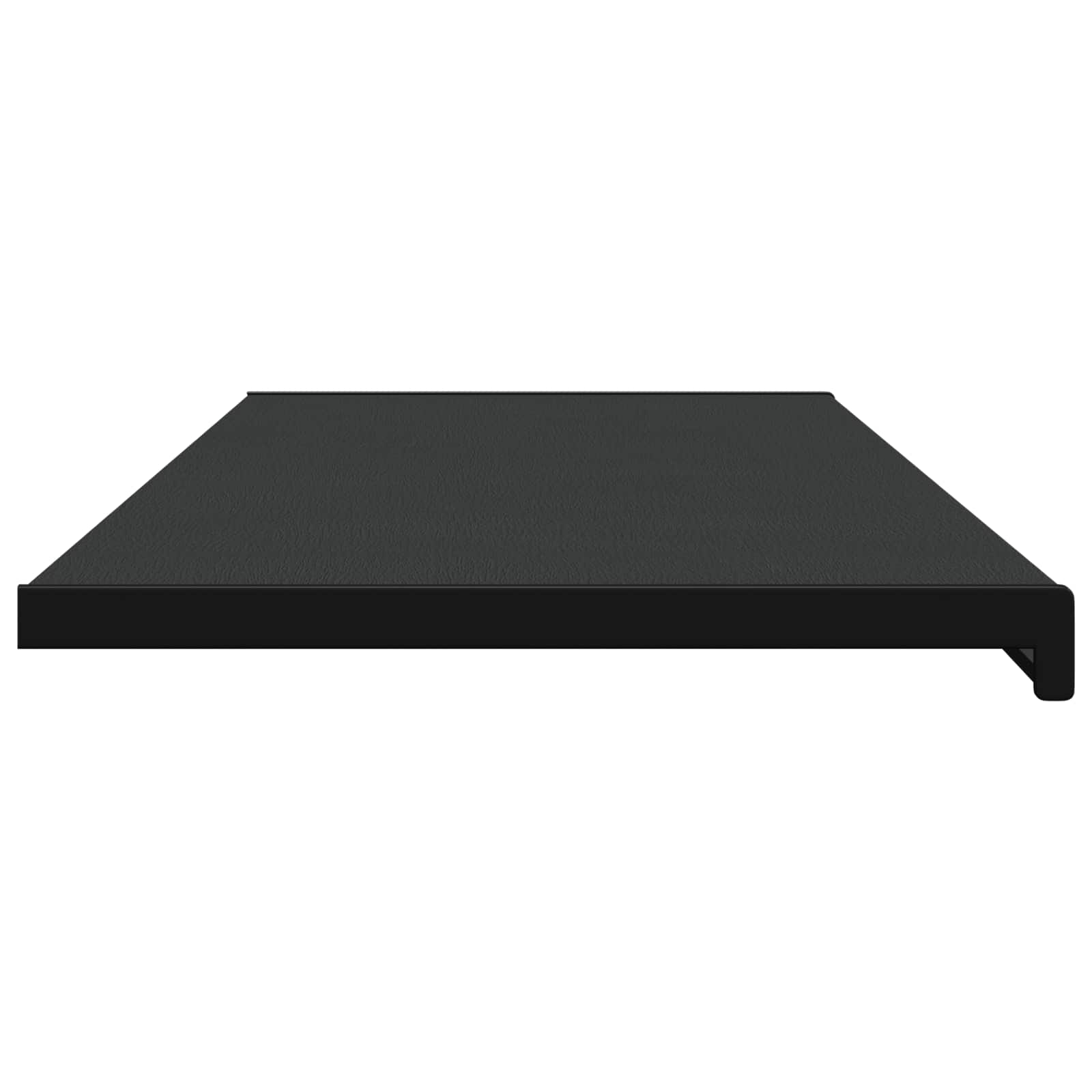 vidaXL Parapet okienny Czarny z rysunkiem drewna 120 x 45 x 4,5 cm PVC
