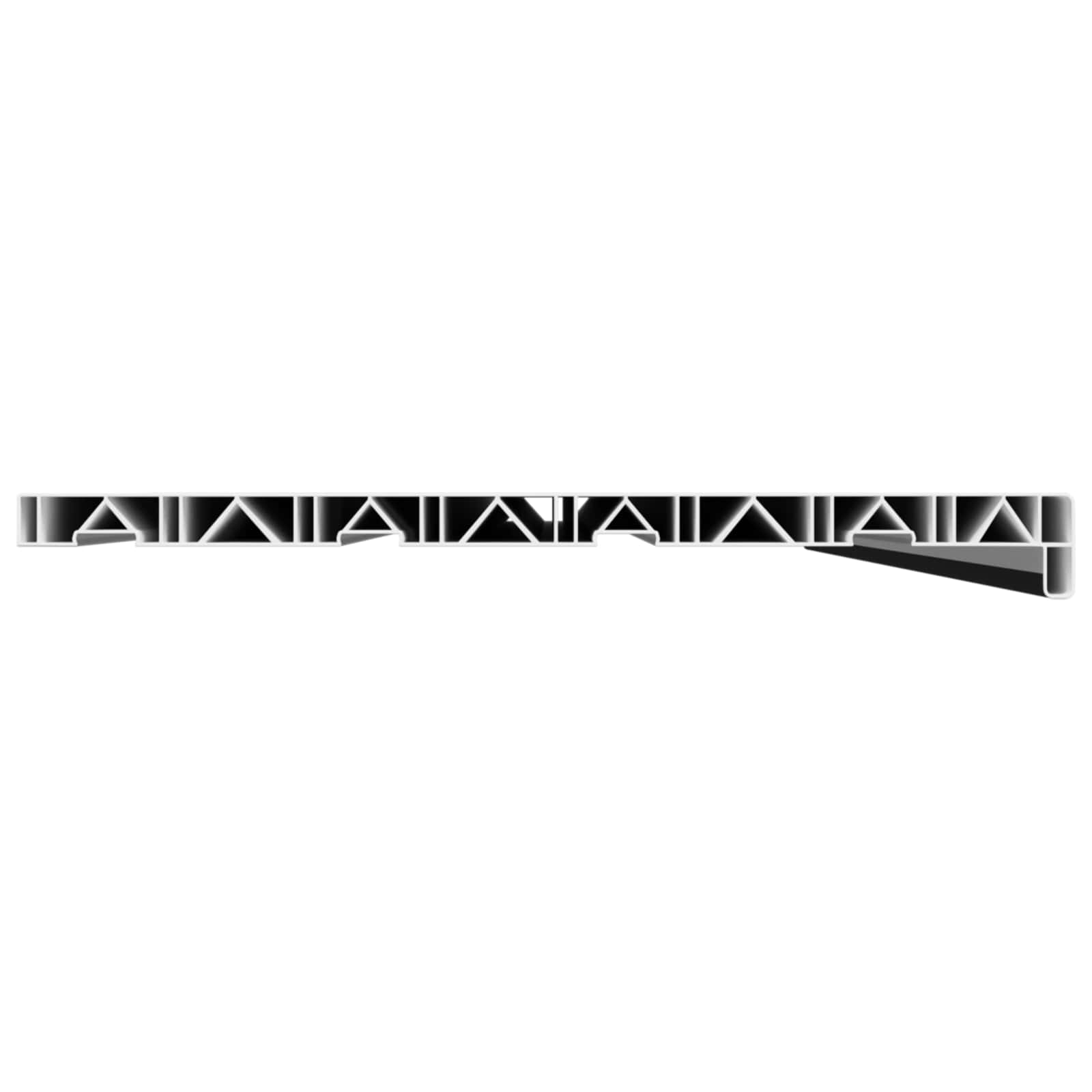 vidaXL Parapet okienny Czarny z rysunkiem drewna 160 x 45 x 4,5 cm PVC