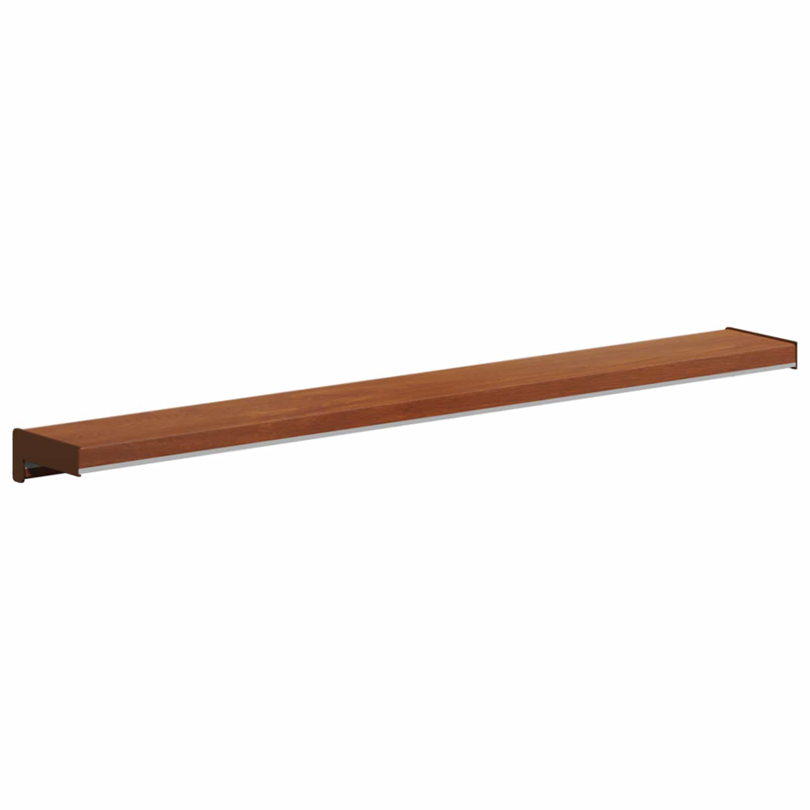 vidaXL Parapet okienny Brązowe drewno 80 x 10 x 4,5 cm PVC