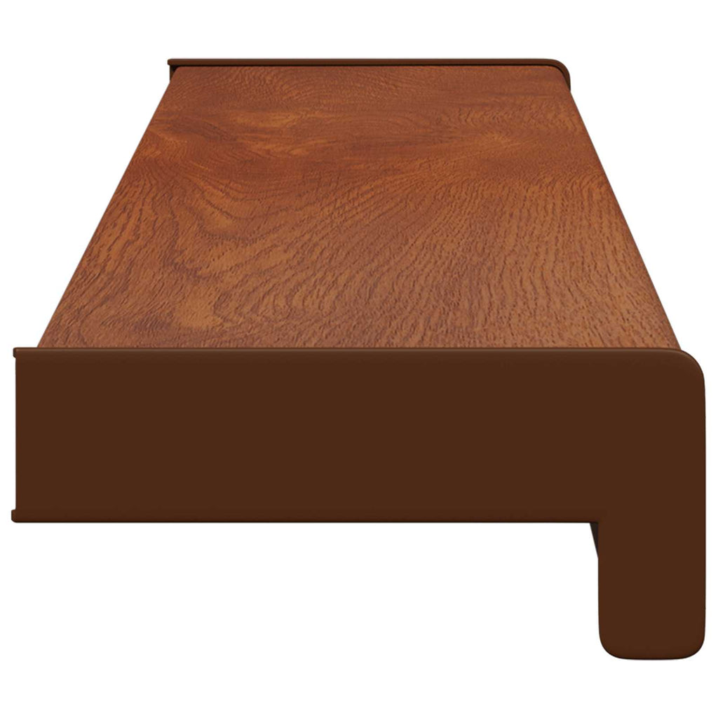 vidaXL Parapet okienny Brązowe drewno 100 x 10 x 4,5 cm PVC
