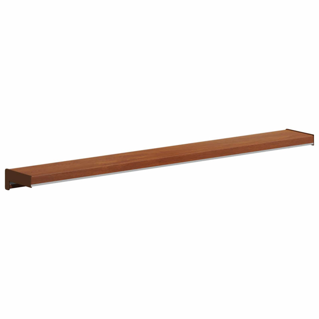 vidaXL Parapet okienny Brązowe drewno 60 x 15 x 4,5 cm PVC