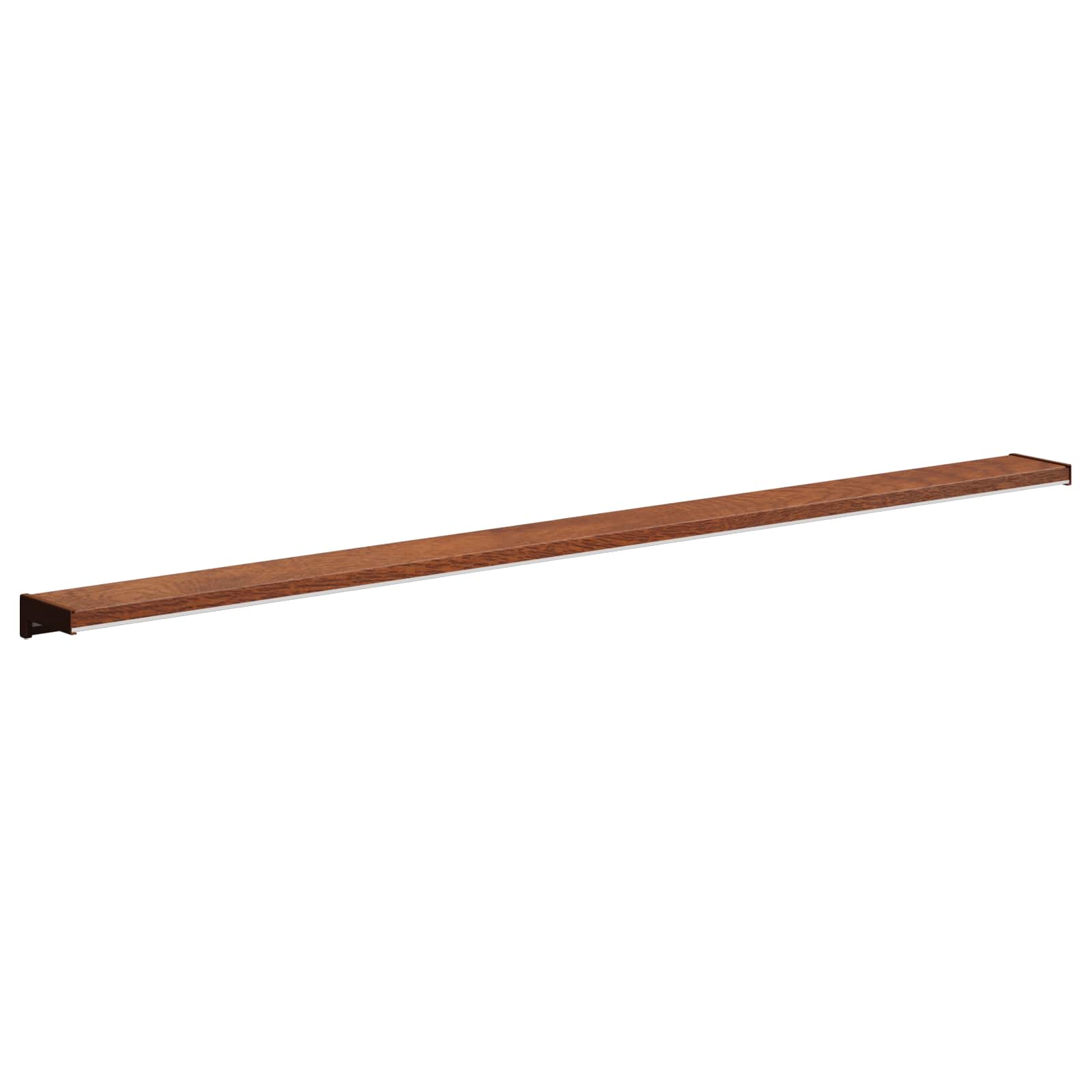 vidaXL Parapet okienny Brązowe drewno 140 x 15 x 4,5 cm PVC