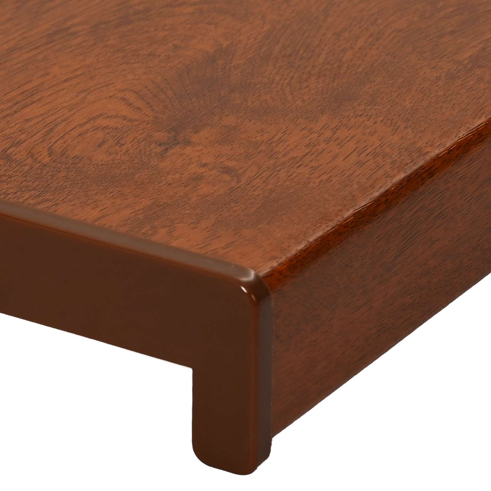 vidaXL Parapet okienny Brązowe drewno 80 x 20 x 4,5 cm PVC