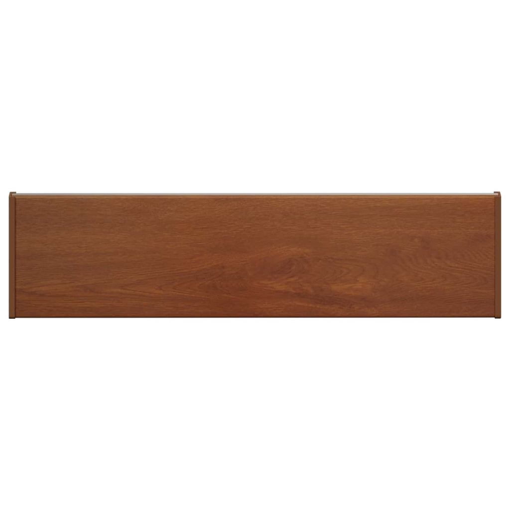 vidaXL Parapet okienny Brązowe drewno 60 x 25 x 4,5 cm PVC