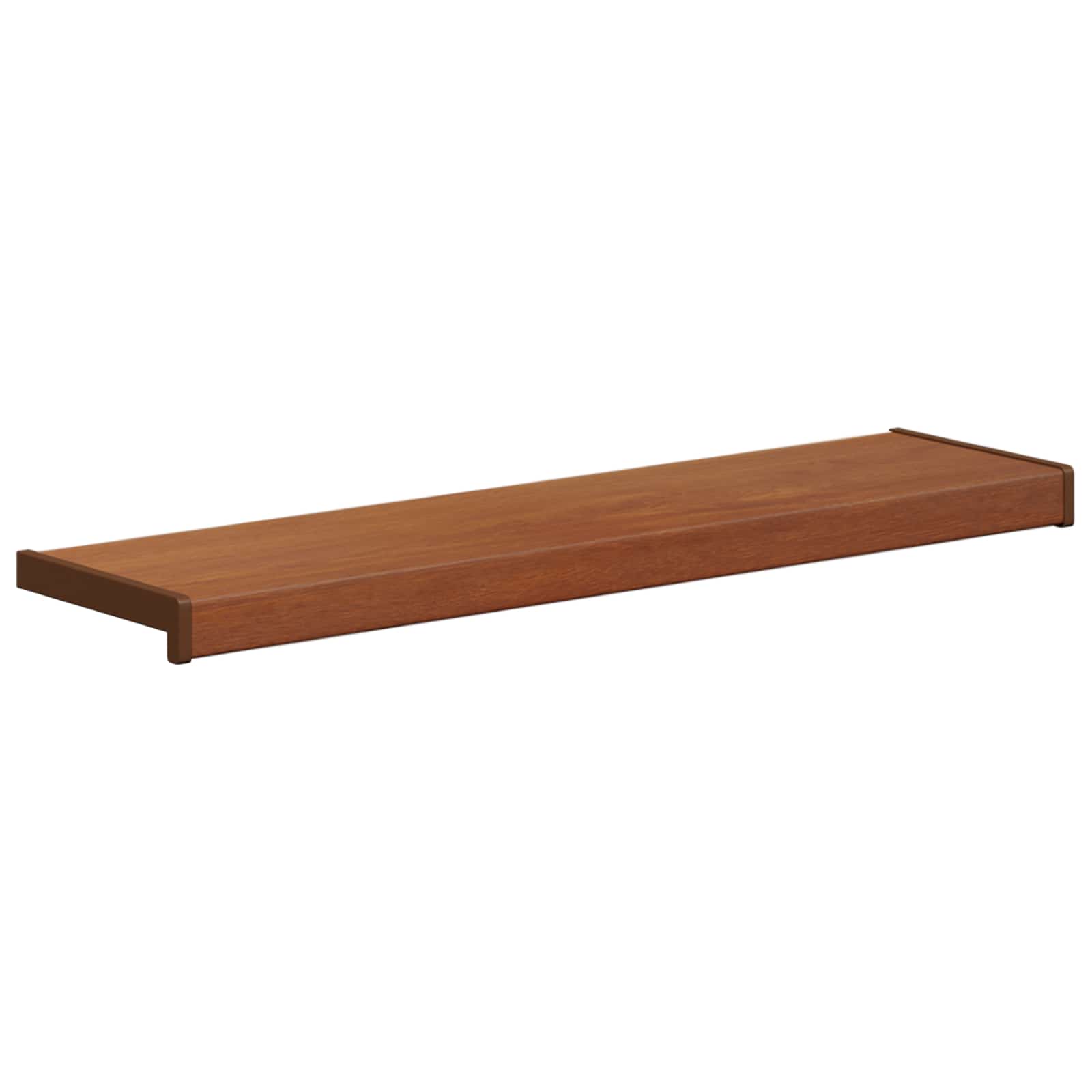 vidaXL Parapet okienny Brązowe drewno 100 x 25 x 4,5 cm PVC