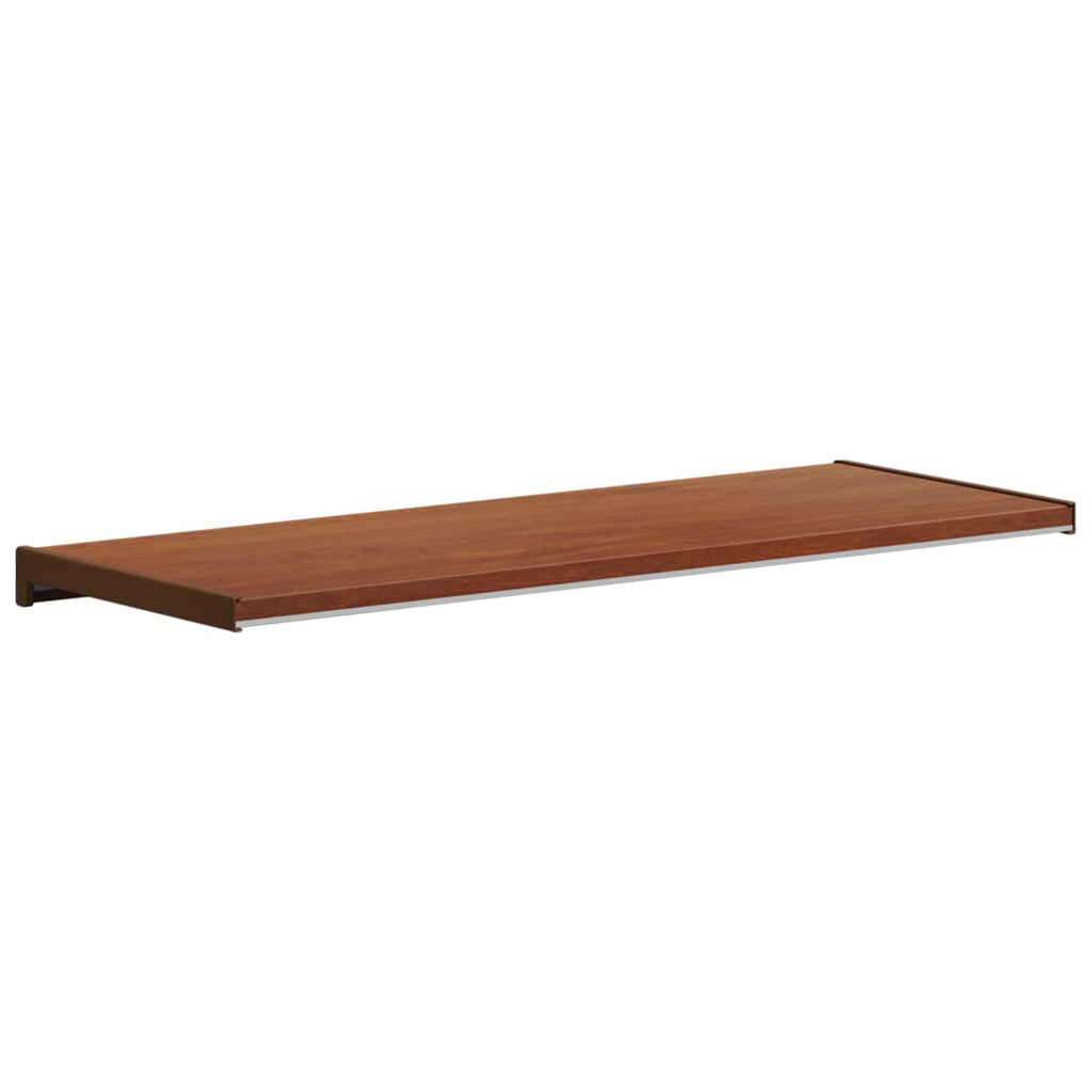 vidaXL Parapet okienny Brązowe drewno 80 x 30 x 4,5 cm PVC