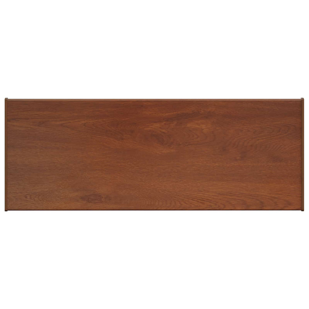 vidaXL Parapet okienny Brązowe drewno 60 x 35 x 4,5 cm PVC