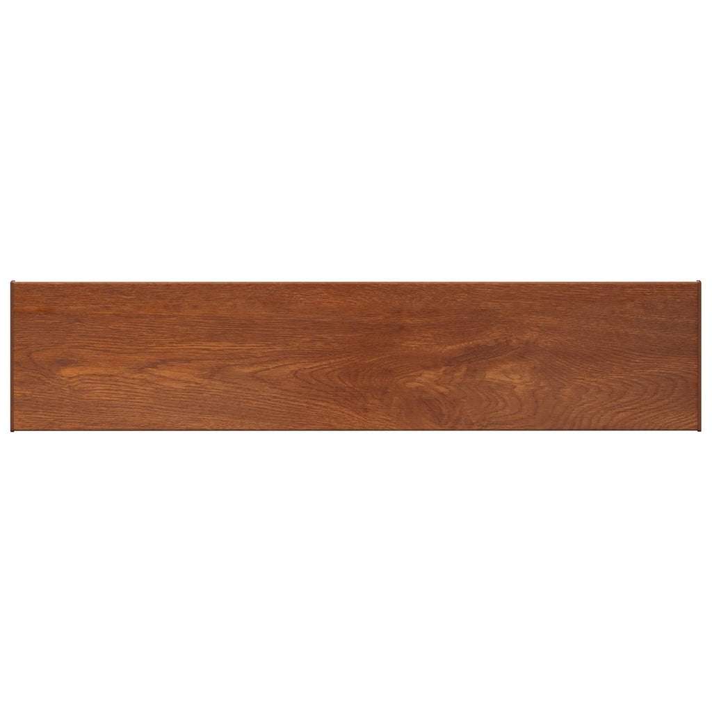 vidaXL Parapet okienny Brązowe drewno 140 x 35 x 4,5 cm PVC