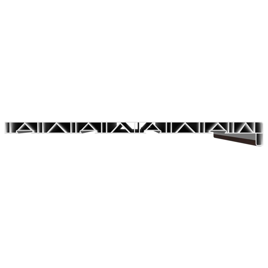 vidaXL Parapet okienny Brązowe drewno 80 x 40 x 4,5 cm PVC