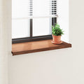 vidaXL Parapet okienny Brązowe drewno 100 x 40 x 4,5 cm PVC