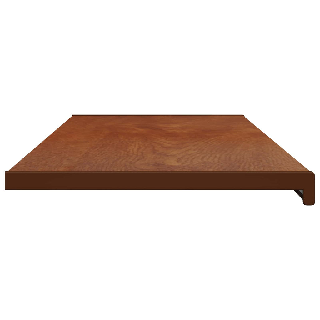 vidaXL Parapet okienny Brązowe drewno 160 x 40 x 4,5 cm PVC