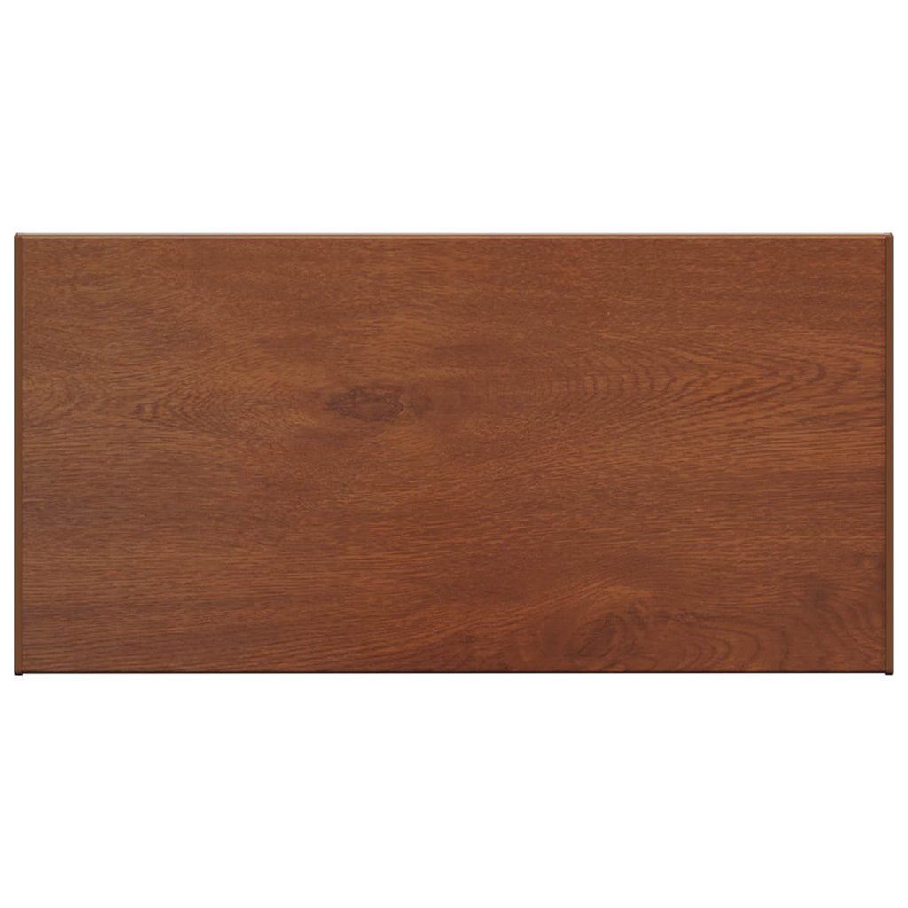 vidaXL Parapet okienny Brązowe drewno 60 x 45 x 4,5 cm PVC