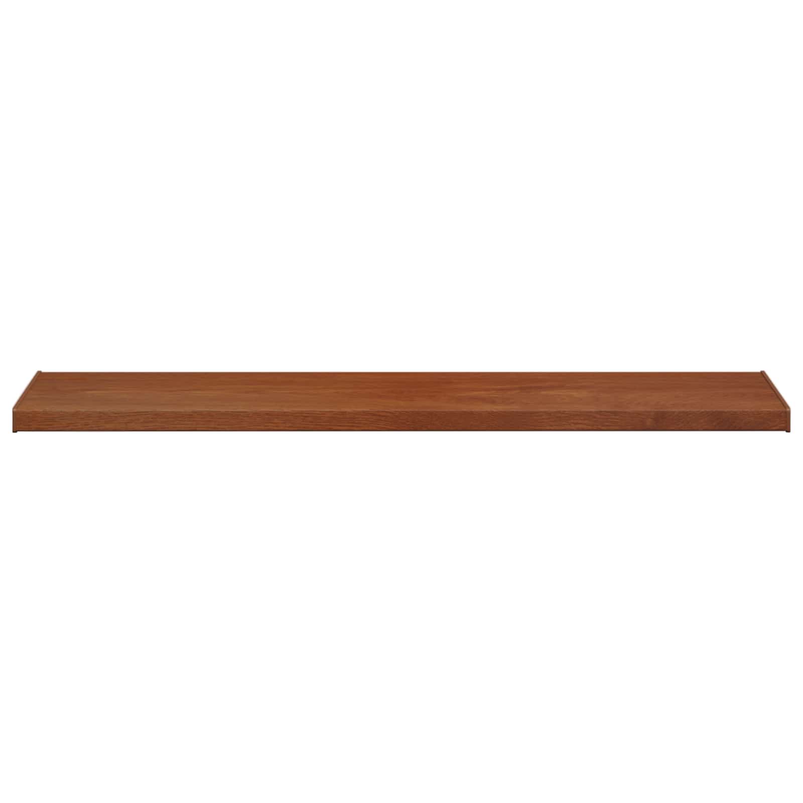 vidaXL Parapet okienny Brązowe drewno 140 x 45 x 4,5 cm PVC