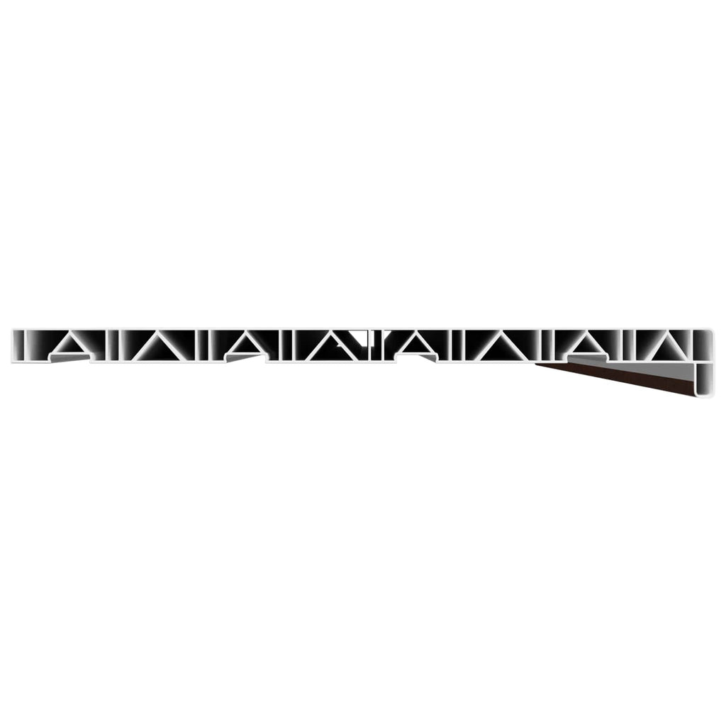 vidaXL Parapet okienny Brązowe drewno 160 x 45 x 4,5 cm PVC