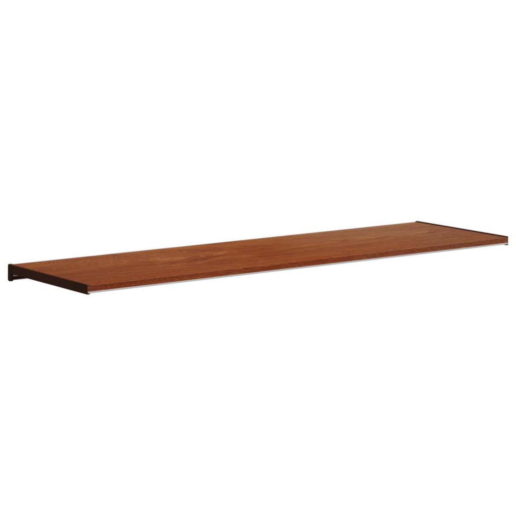 vidaXL Parapet okienny Brązowe drewno 160 x 45 x 4,5 cm PVC