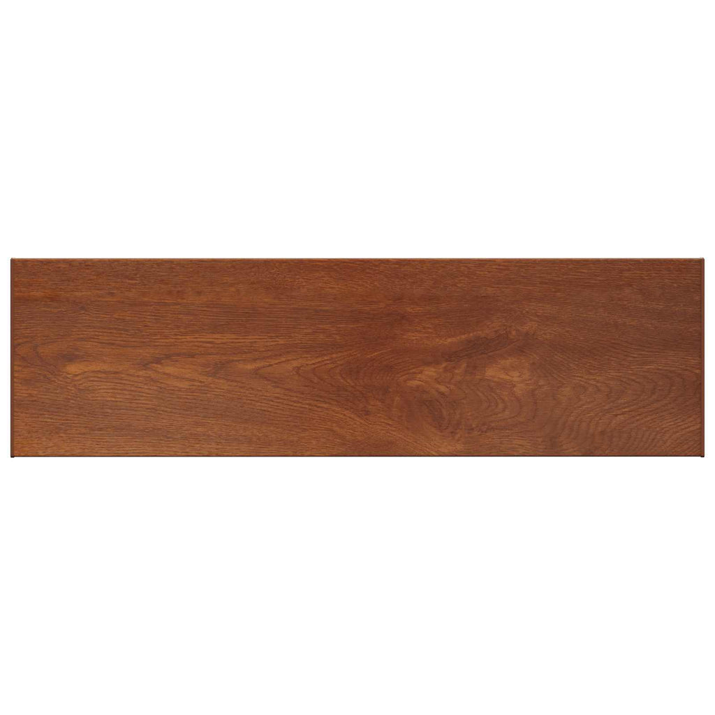 vidaXL Parapet okienny Brązowe drewno 160 x 45 x 4,5 cm PVC