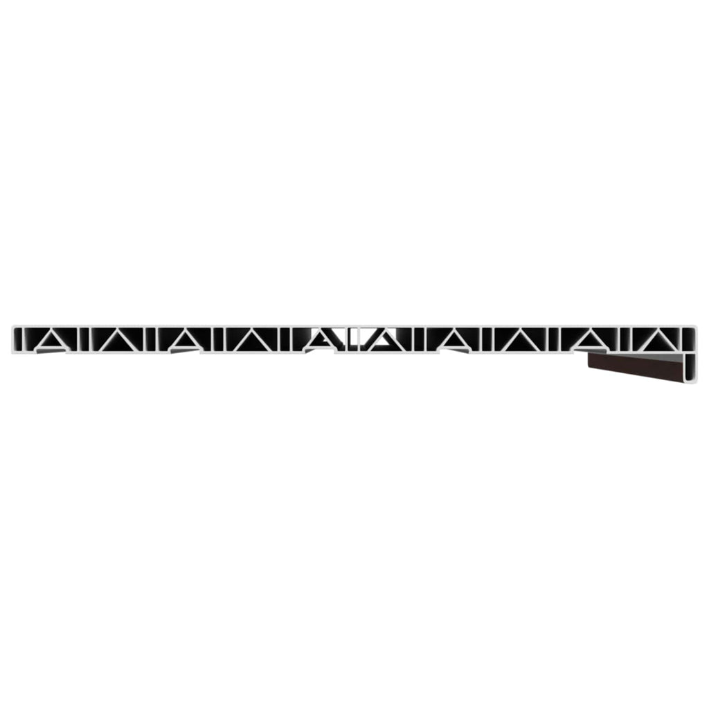 vidaXL Parapet okienny Brązowe drewno 80 x 50 x 4,5 cm PVC