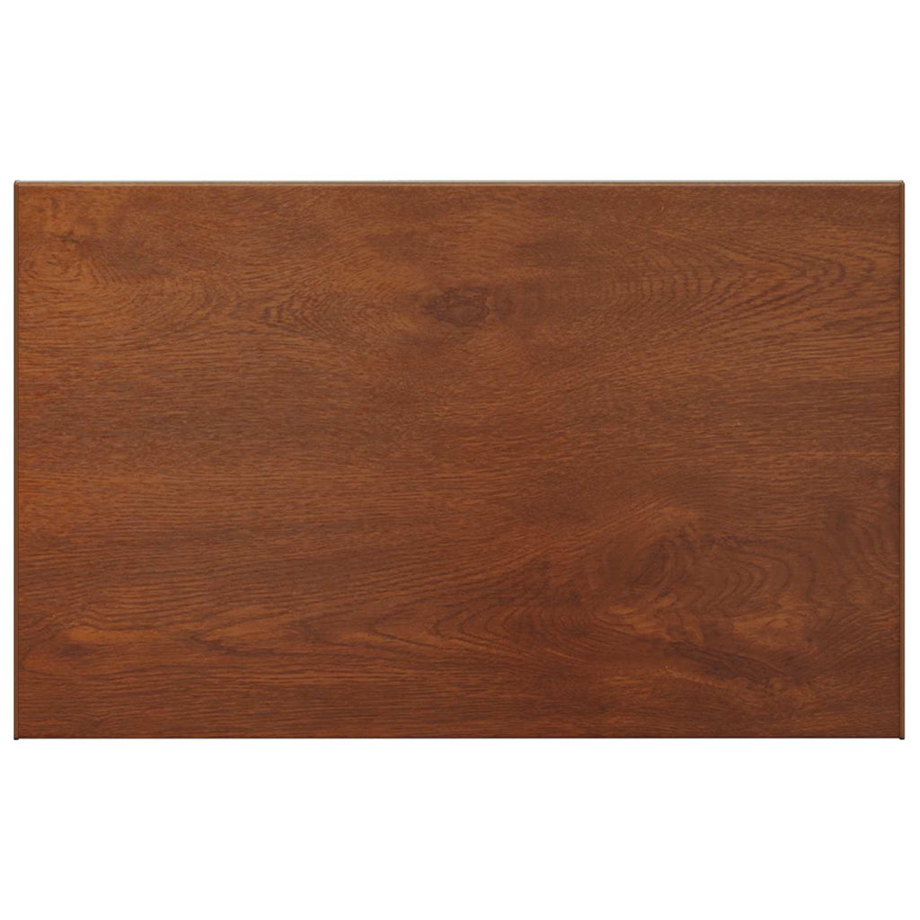 vidaXL Parapet okienny Brązowe drewno 80 x 50 x 4,5 cm PVC