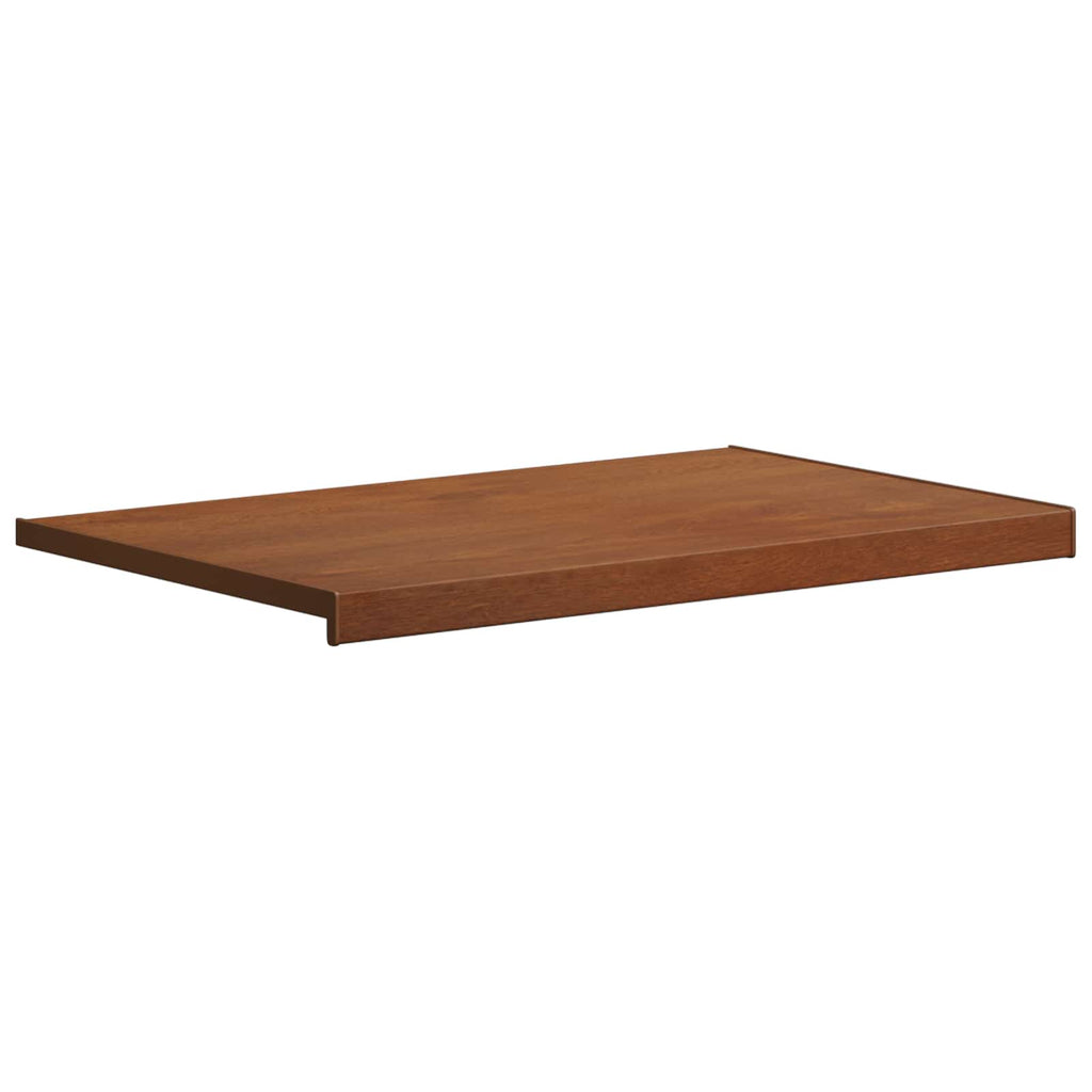 vidaXL Parapet okienny Brązowe drewno 100 x 50 x 4,5 cm PVC