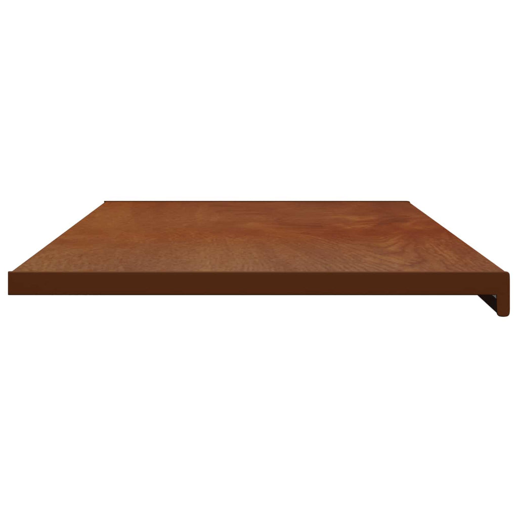 vidaXL Parapet okienny Brązowe drewno 120 x 50 x 4,5 cm PVC