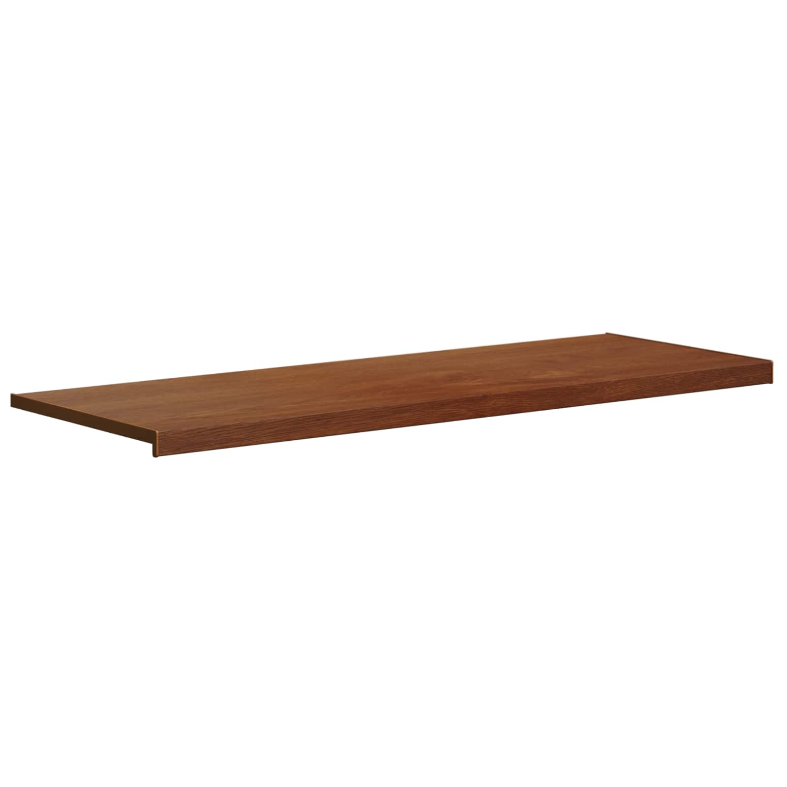 vidaXL Parapet okienny Brązowe drewno 140 x 50 x 4,5 cm PVC