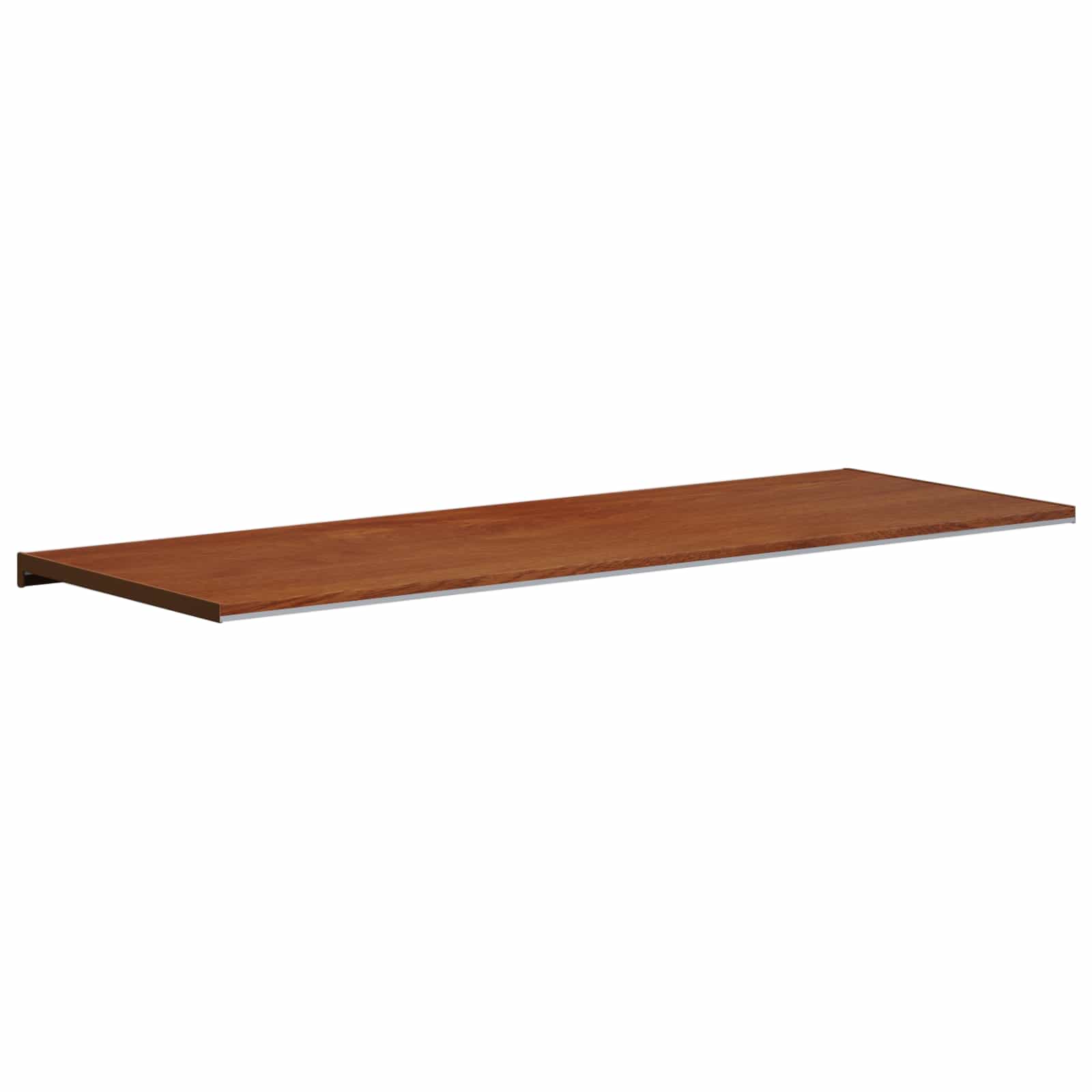 vidaXL Parapet okienny Brązowe drewno 140 x 50 x 4,5 cm PVC