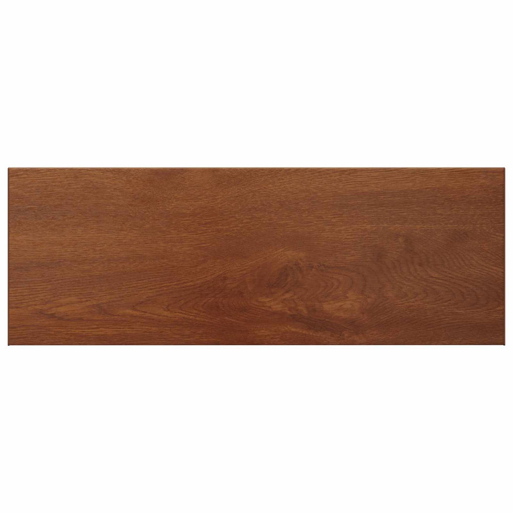 vidaXL Parapet okienny Brązowe drewno 160 x 50 x 4,5 cm PVC