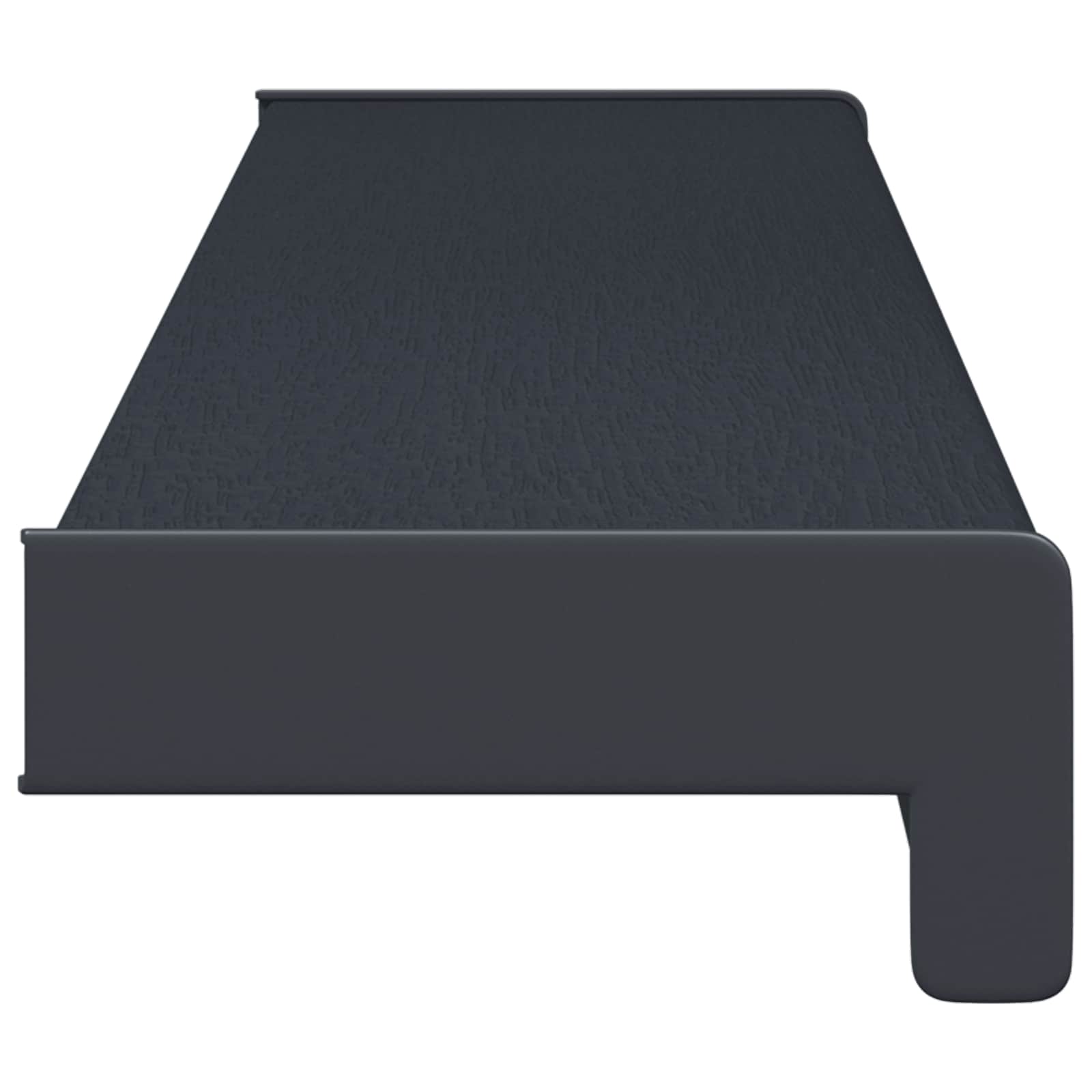 vidaXL Parapet okienny Antracytowy z rysunkiem drewna PVC