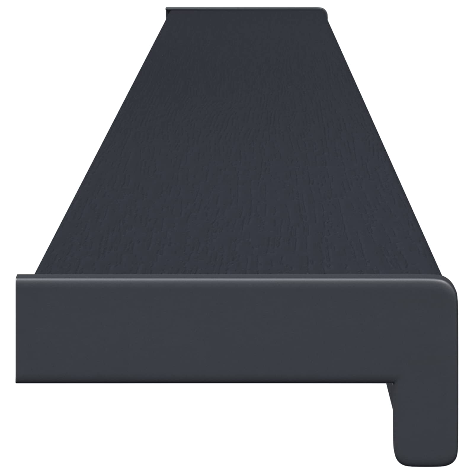 vidaXL Parapet okienny Antracytowy z rysunkiem drewna PVC