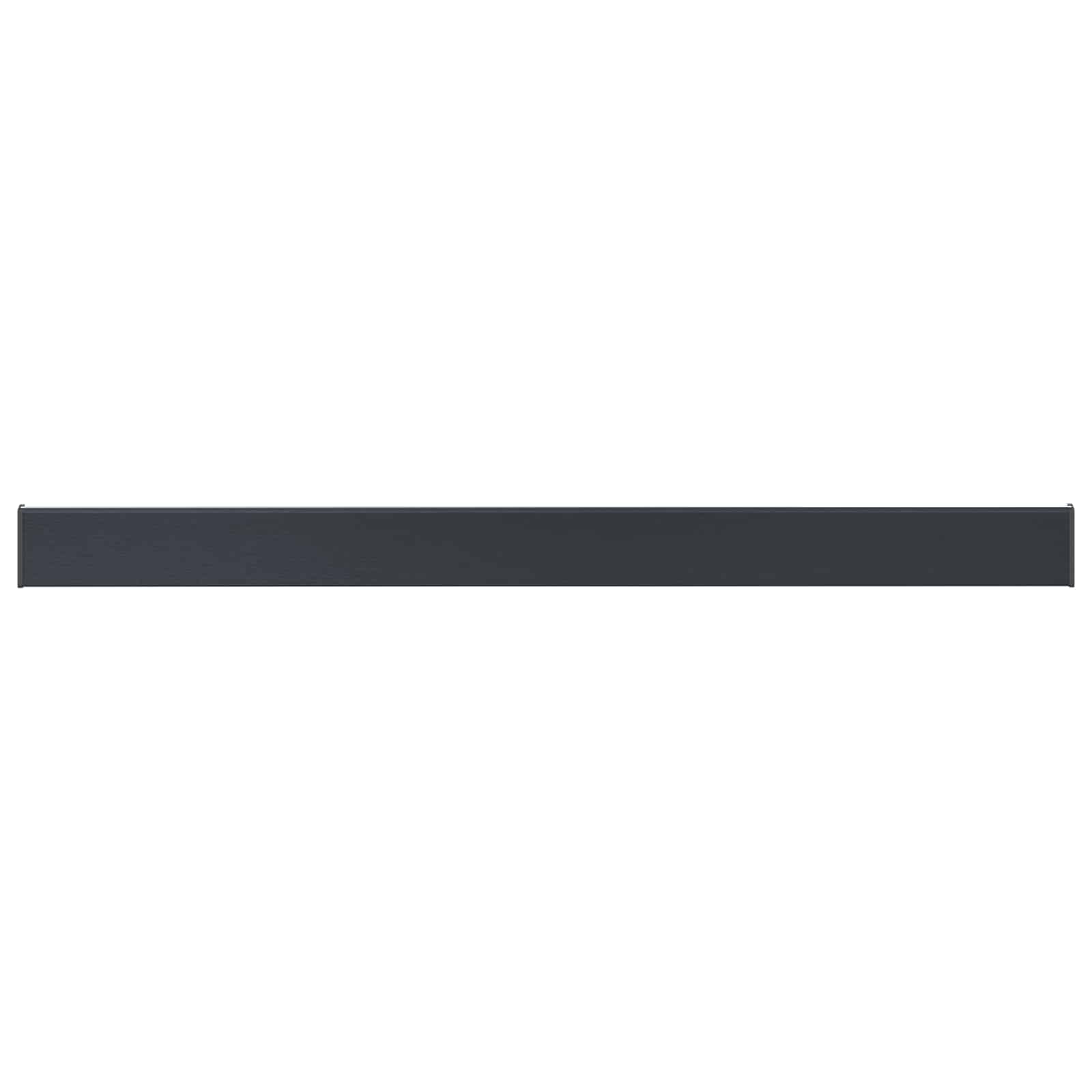 vidaXL Parapet okienny Antracytowy z rysunkiem drewna PVC