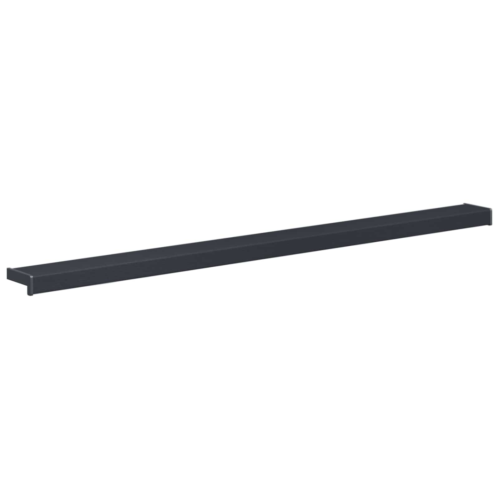 vidaXL Parapet okienny Antracytowy z rysunkiem drewna PVC