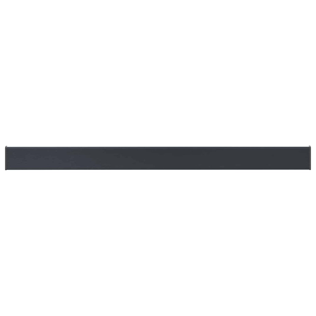 vidaXL Parapet okienny Antracytowy z rysunkiem drewna PVC