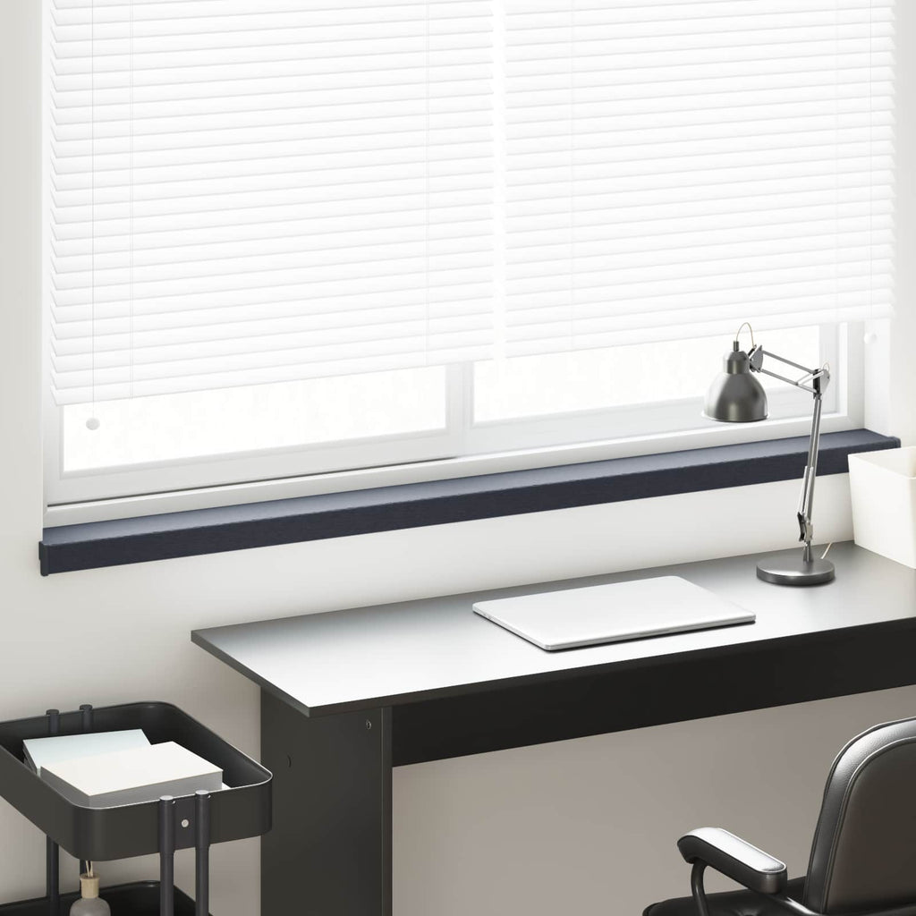 vidaXL Parapet okienny Antracytowy z rysunkiem drewna PVC