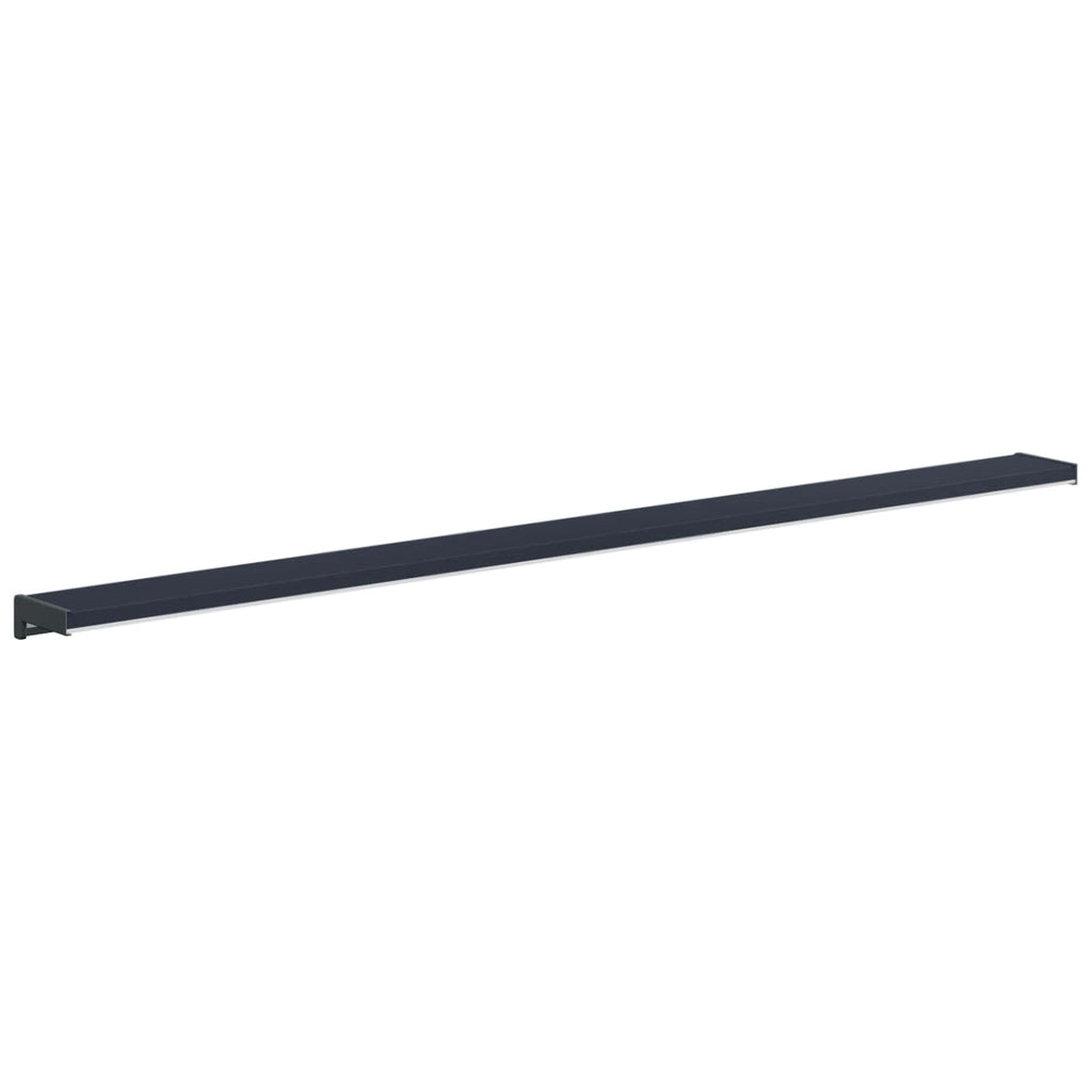 vidaXL Parapet okienny Antracytowy z rysunkiem drewna PVC