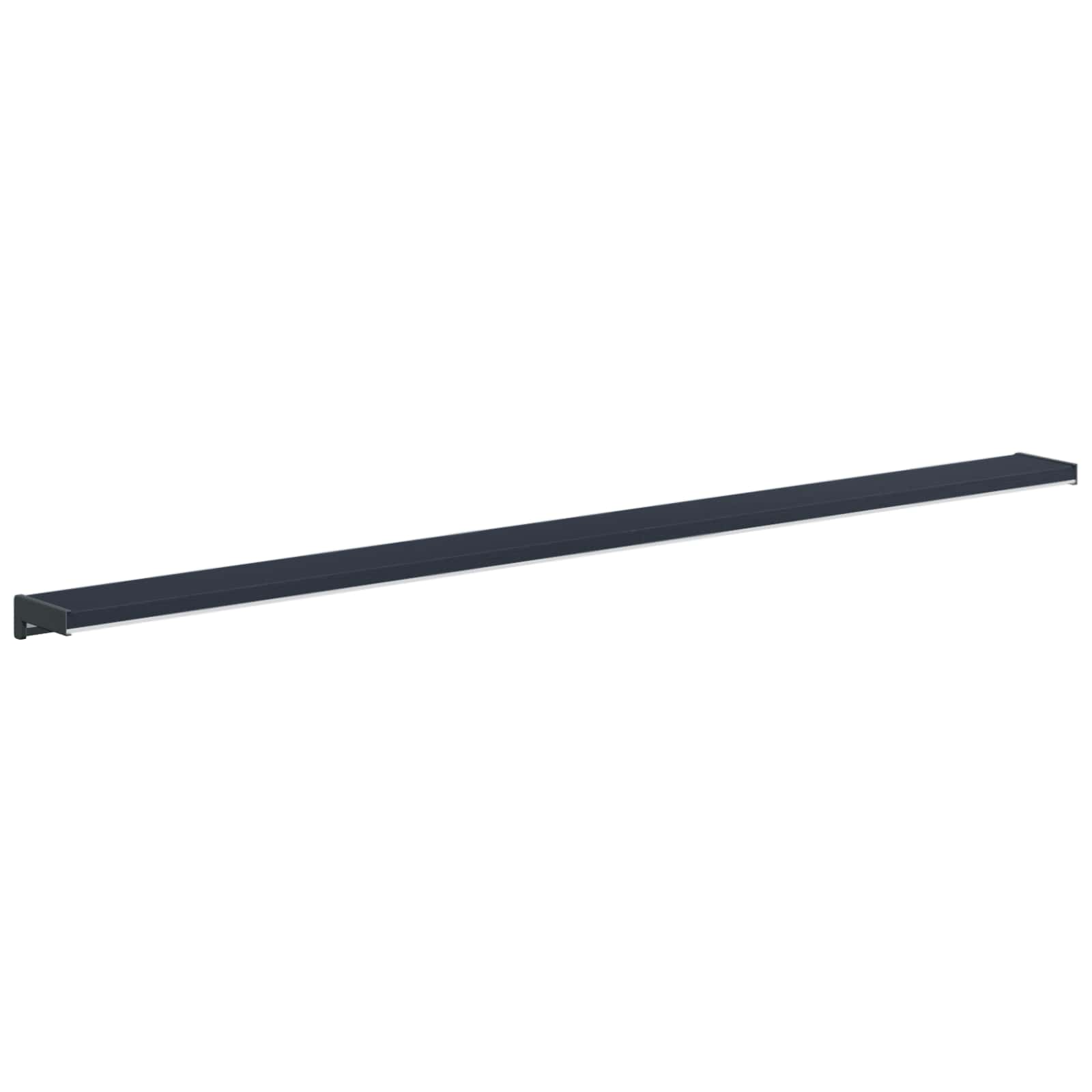 vidaXL Parapet okienny Antracytowy z rysunkiem drewna PVC