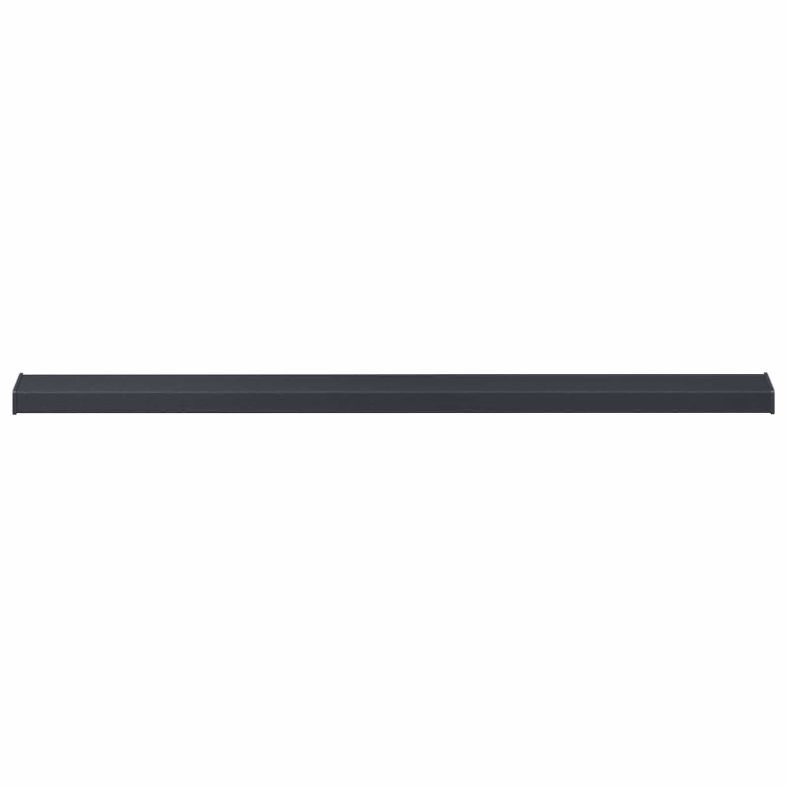 vidaXL Parapet okienny Antracytowy z rysunkiem drewna PVC