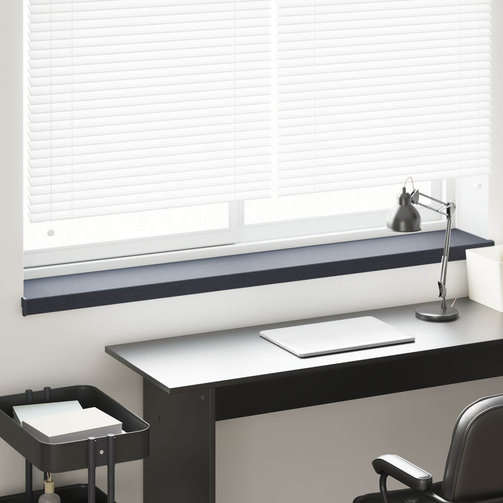 vidaXL Parapet okienny Antracytowy z rysunkiem drewna PVC