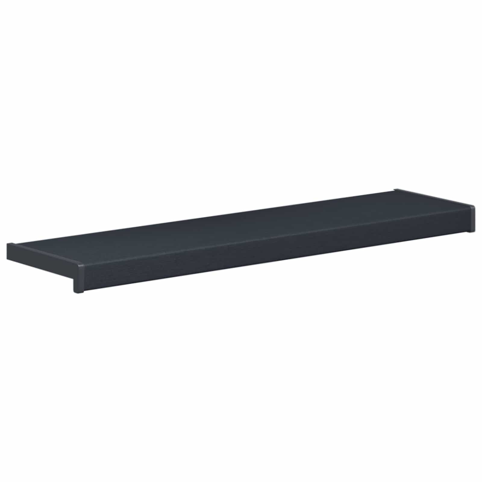 vidaXL Parapet okienny Antracytowy z rysunkiem drewna 60 x 25 x 4,5 cm